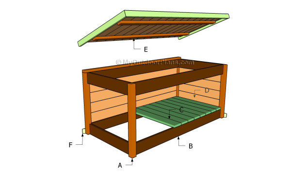 Cedar deck box