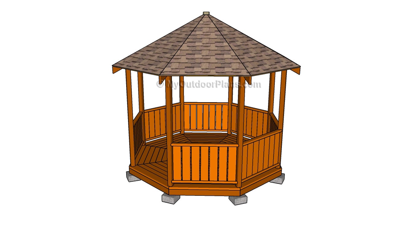 Rectangular Gazebo Plans | MyOutdoorPlans | Free ...