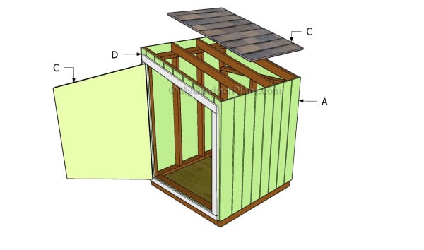 Generator Shed Door Plans | MyOutdoorPlans | Free Woodworking Plans ...