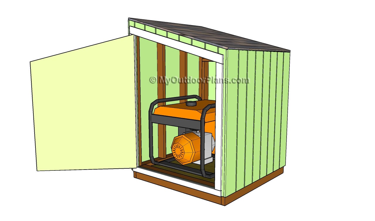 Outdoor+Generator+Shed Generator Shed Door Plans Free Outdoor Plans 