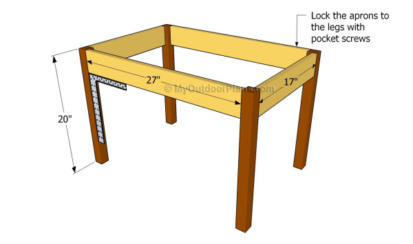Building the table frame