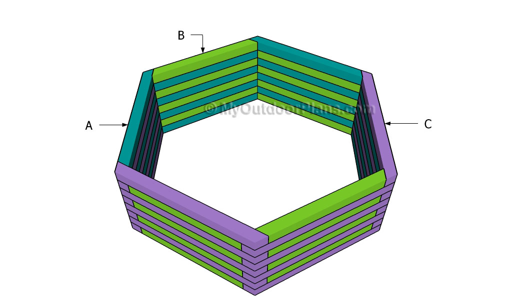 Hexagonal Planter Plans | Free Outdoor Plans - DIY Shed, Wooden 