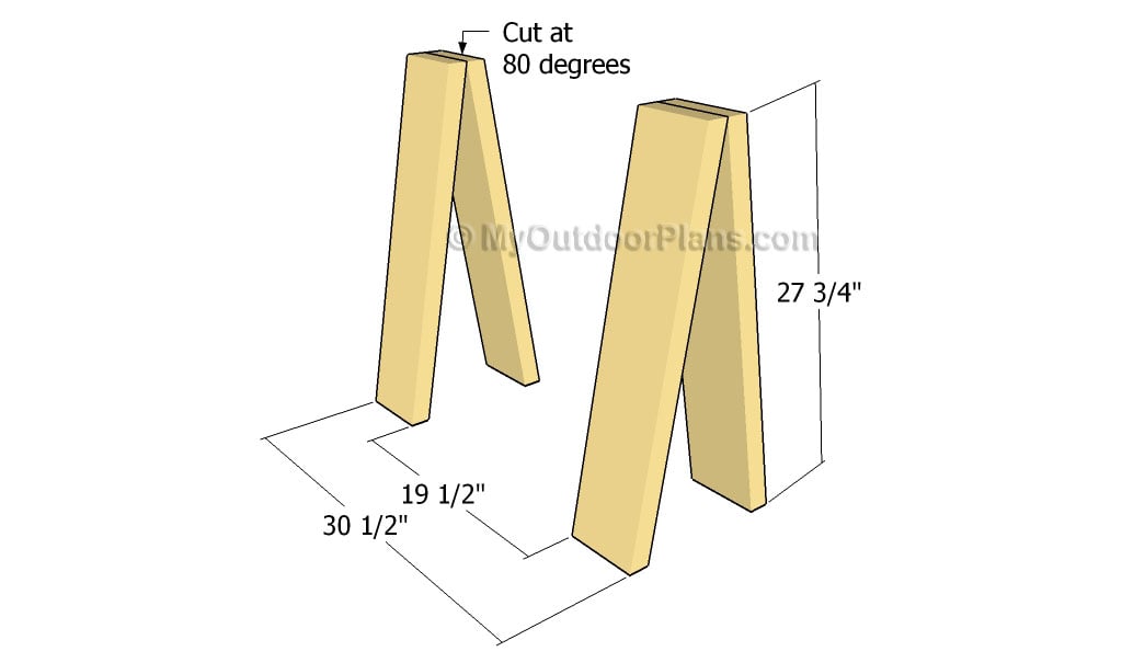 Sawhorse Table Plans | Free Outdoor Plans - DIY Shed, Wooden Playhouse 
