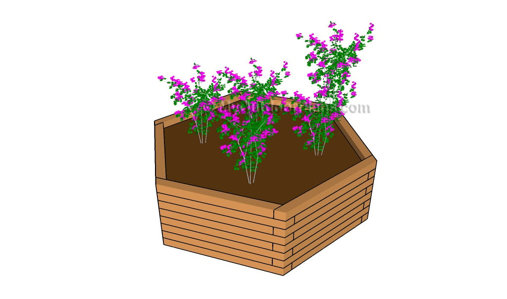 Hexagonal Planter Plans | Free Outdoor Plans - DIY Shed, Wooden 
