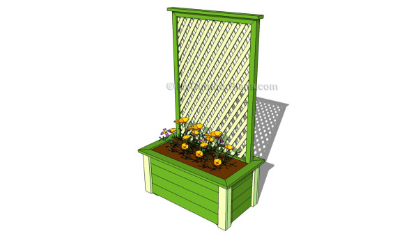 Planter with trellis plans