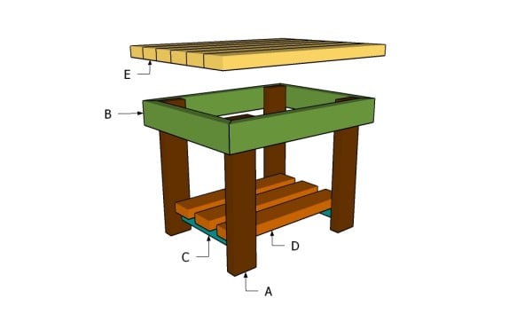 Patio End Table Plans | Free Outdoor Plans - DIY Shed, Wooden 