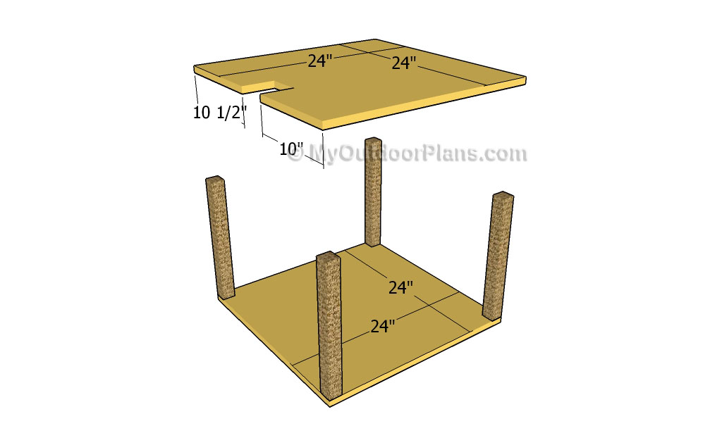 Cat Tower Plans  Free Outdoor Plans - DIY Shed, Wooden Playhouse, Bbq 