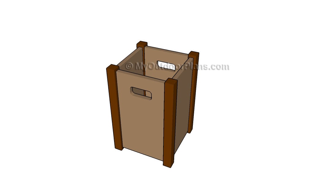 Wooden Trash Bin Plans