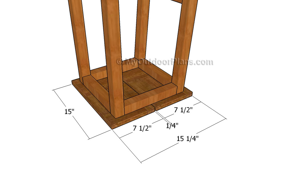 Building a bar stool