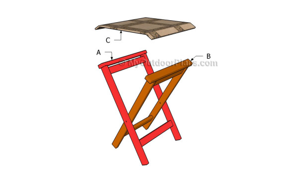 Building a folding stool