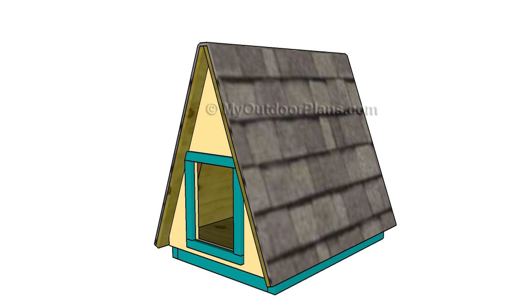 frame Dog House Plans | Free Outdoor Plans - DIY Shed, Wooden 