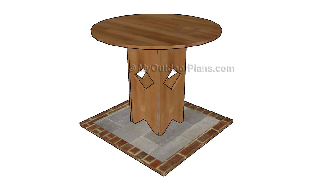 Pedestal Table Plans Free Outdoor Plans - DIY Shed 