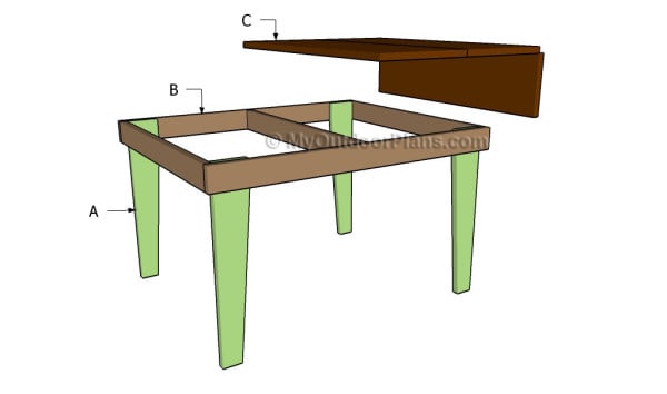 Building a drop-leaf table