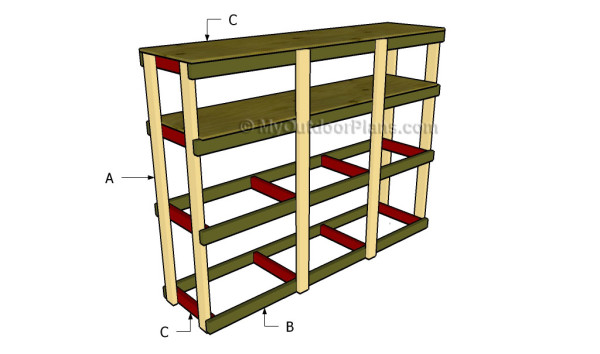 build basement shelves