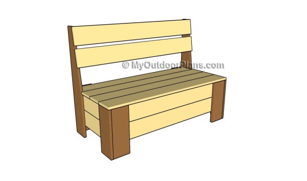 How to build a bench with storage