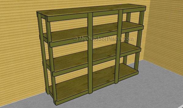 How to build garage shelves