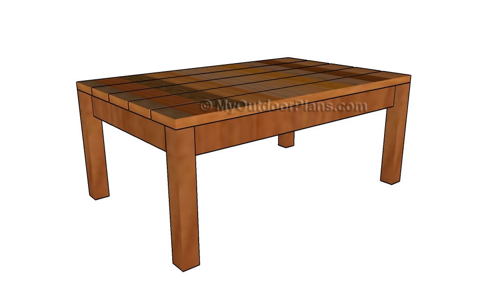 Outdoor Wood Coffee Table Plans