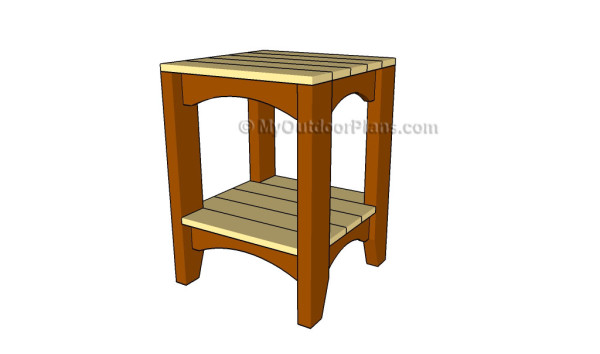 Outdoor side table plans