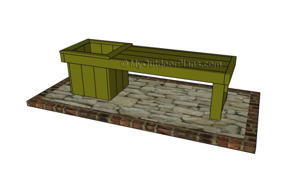 How to Build a Planter Bench | MyOutdoorPlans | Free Woodworking Plans 