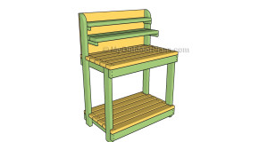 Outdoor Potting Bench Plans