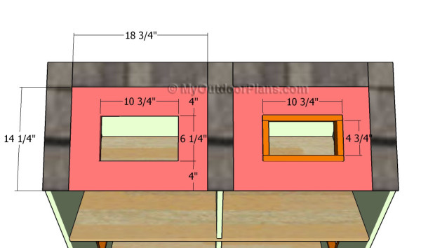 Building the front roof