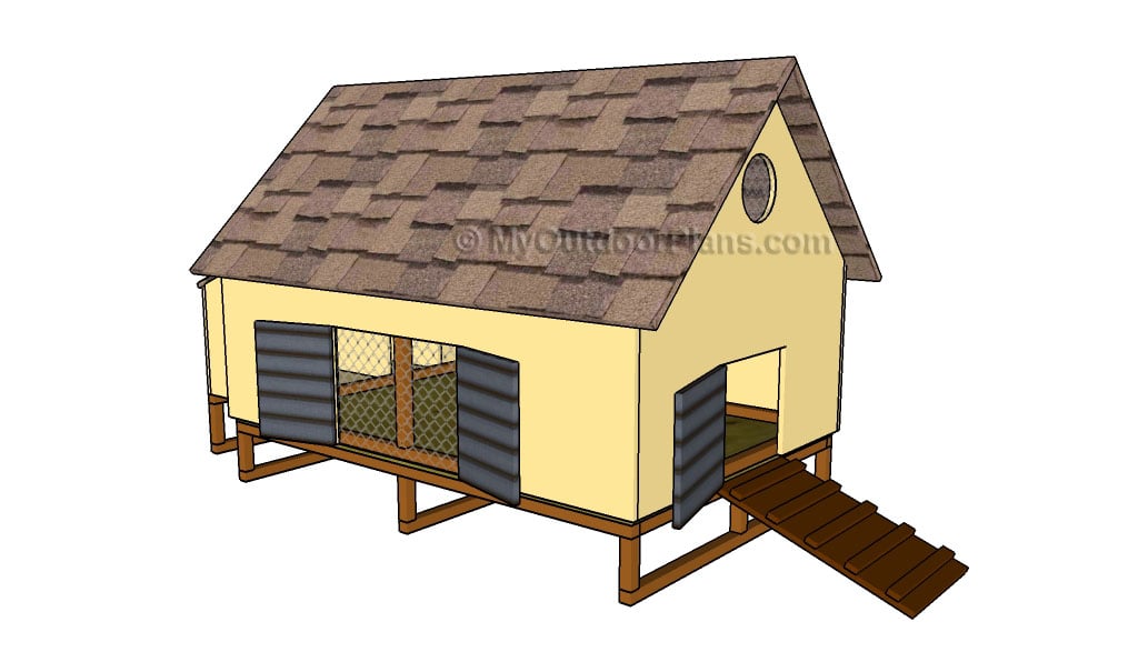 Easy Chicken Coop Plans | Free Outdoor Plans - DIY Shed, Wooden 