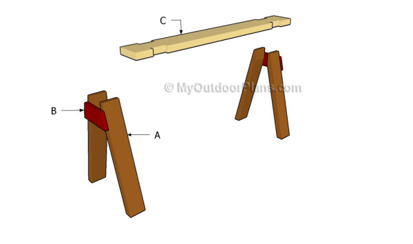 Building a sawhorse
