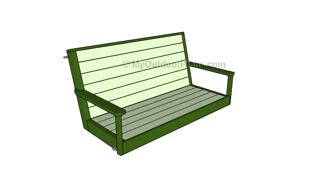DIY Swing Bench Free Porch Swing Plans How to build a porch swing