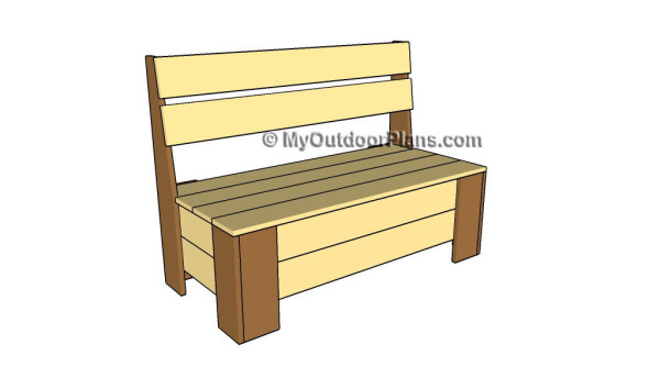 How to build a bench with storage