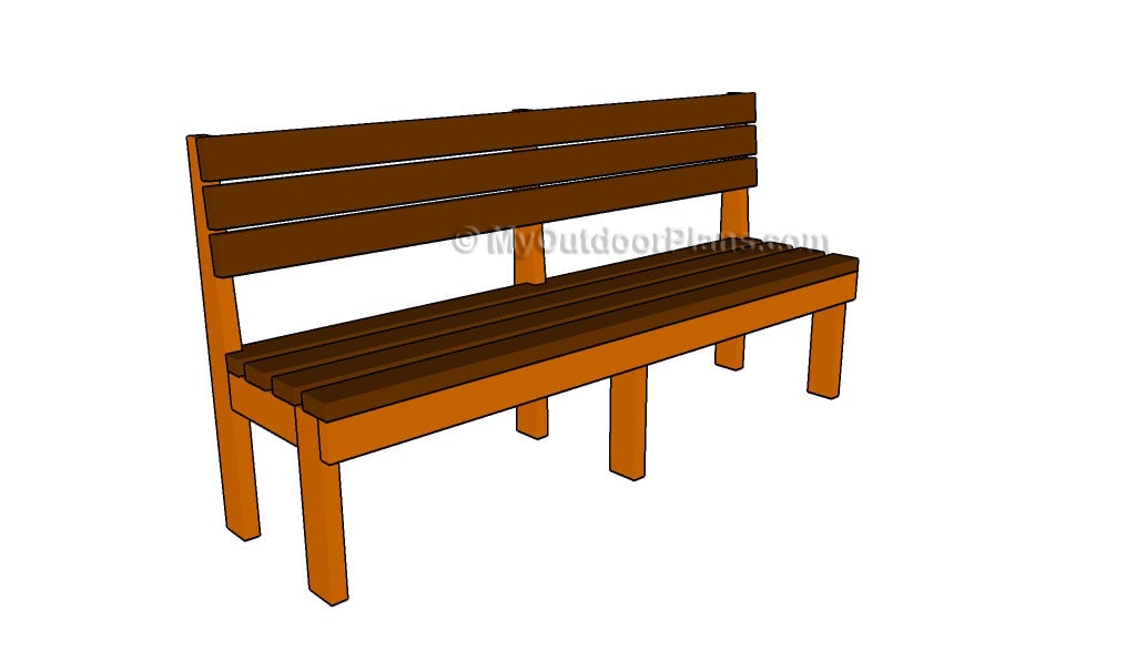 How to Build a Long Bench | Free Outdoor Plans - DIY Shed, Wooden ...