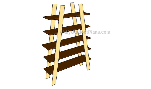 ladder shelves plans myoutdoorplans free woodworking