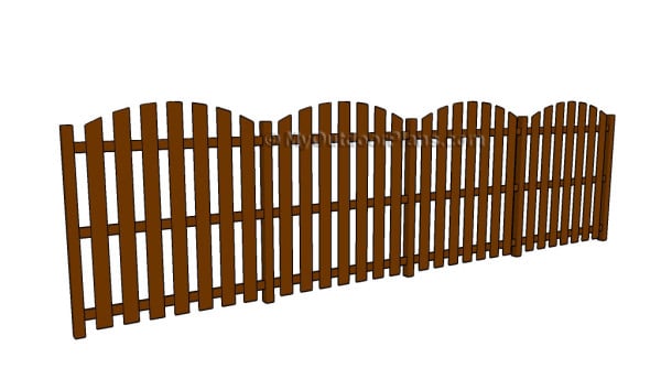 Arched fence
