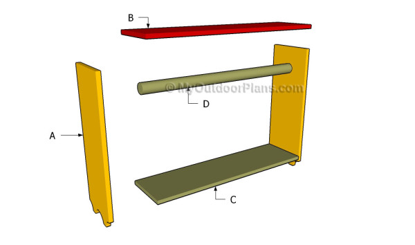 Building a quilt rack