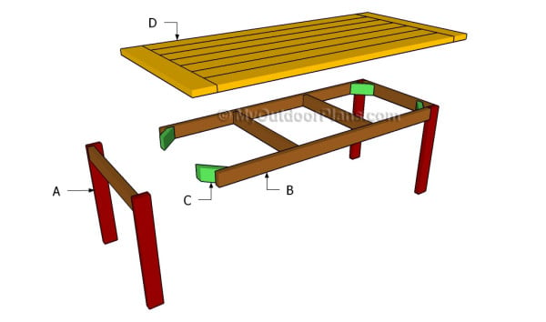 Kitchen Table Plans | Free Outdoor Plans - DIY Shed, Wooden Playhouse 