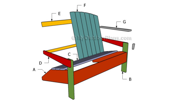 Building an adirondack bench