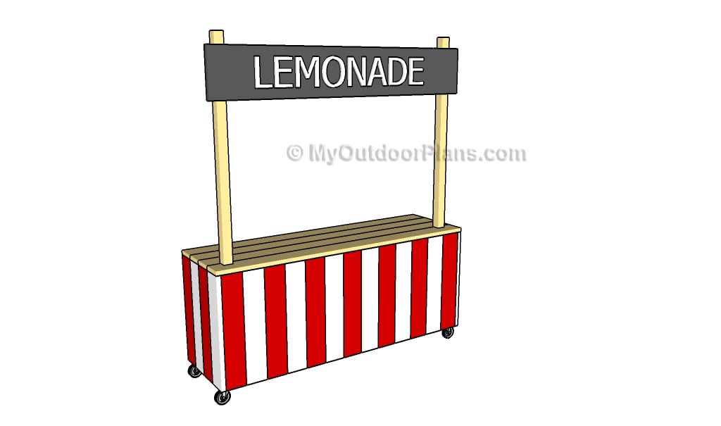 How to Make a Lemonade Stand | Free Outdoor Plans - DIY Shed, Wooden 