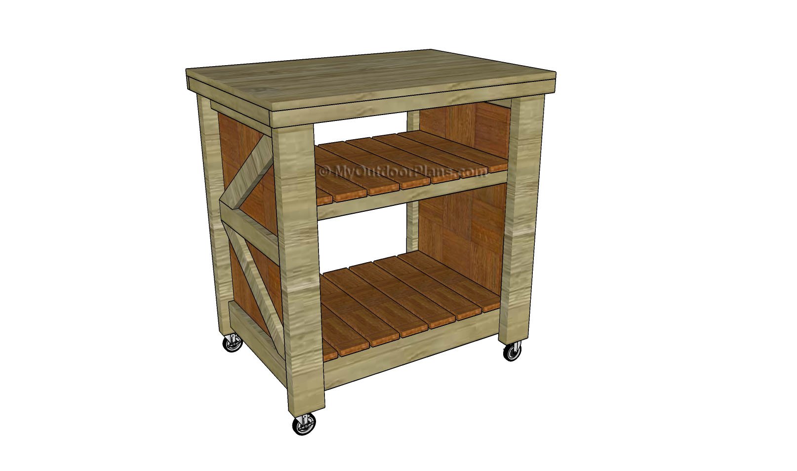 Small Kitchen Island Plans | Free Outdoor Plans - DIY Shed, Wooden 