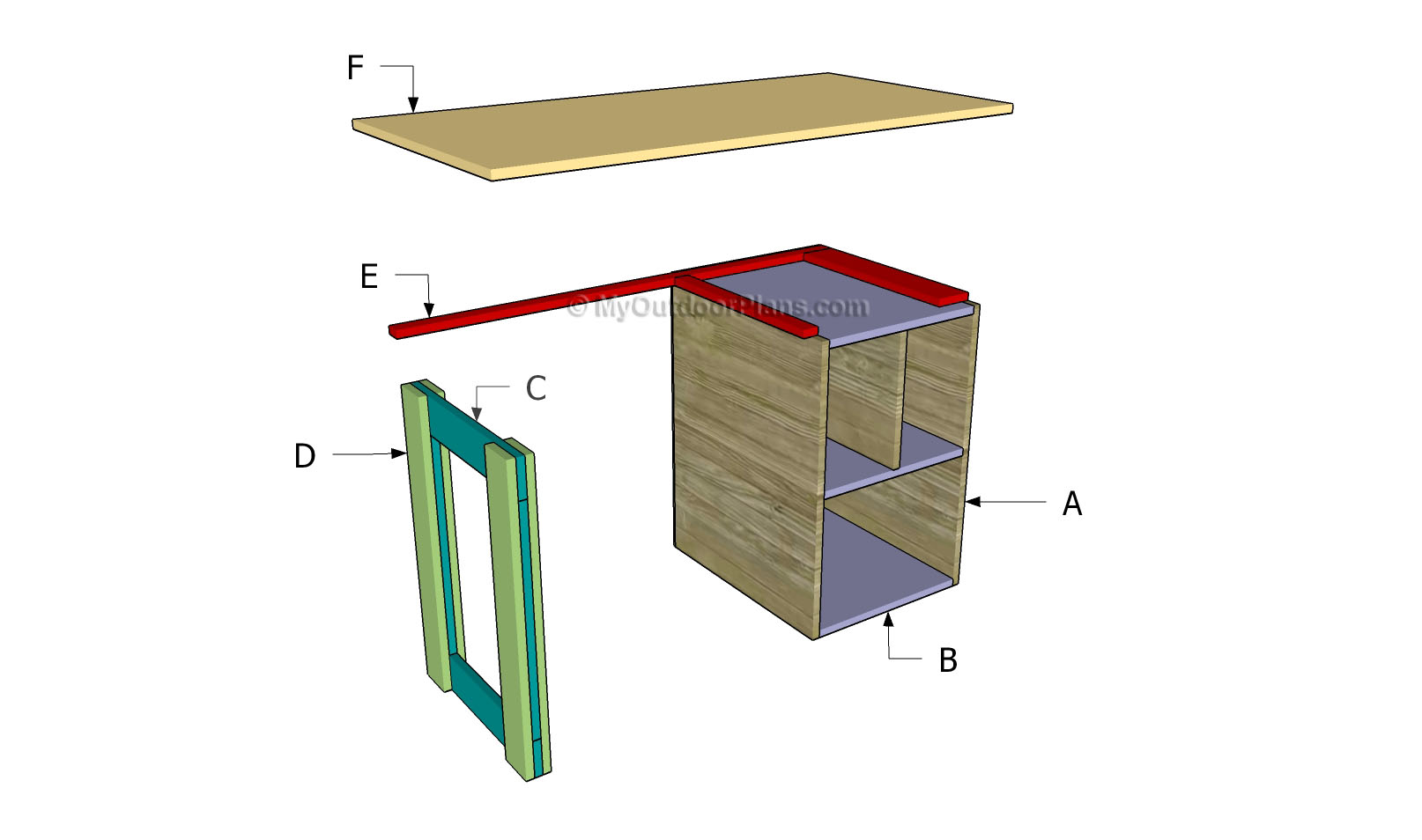 Wood Desk Plans Myoutdoorplans