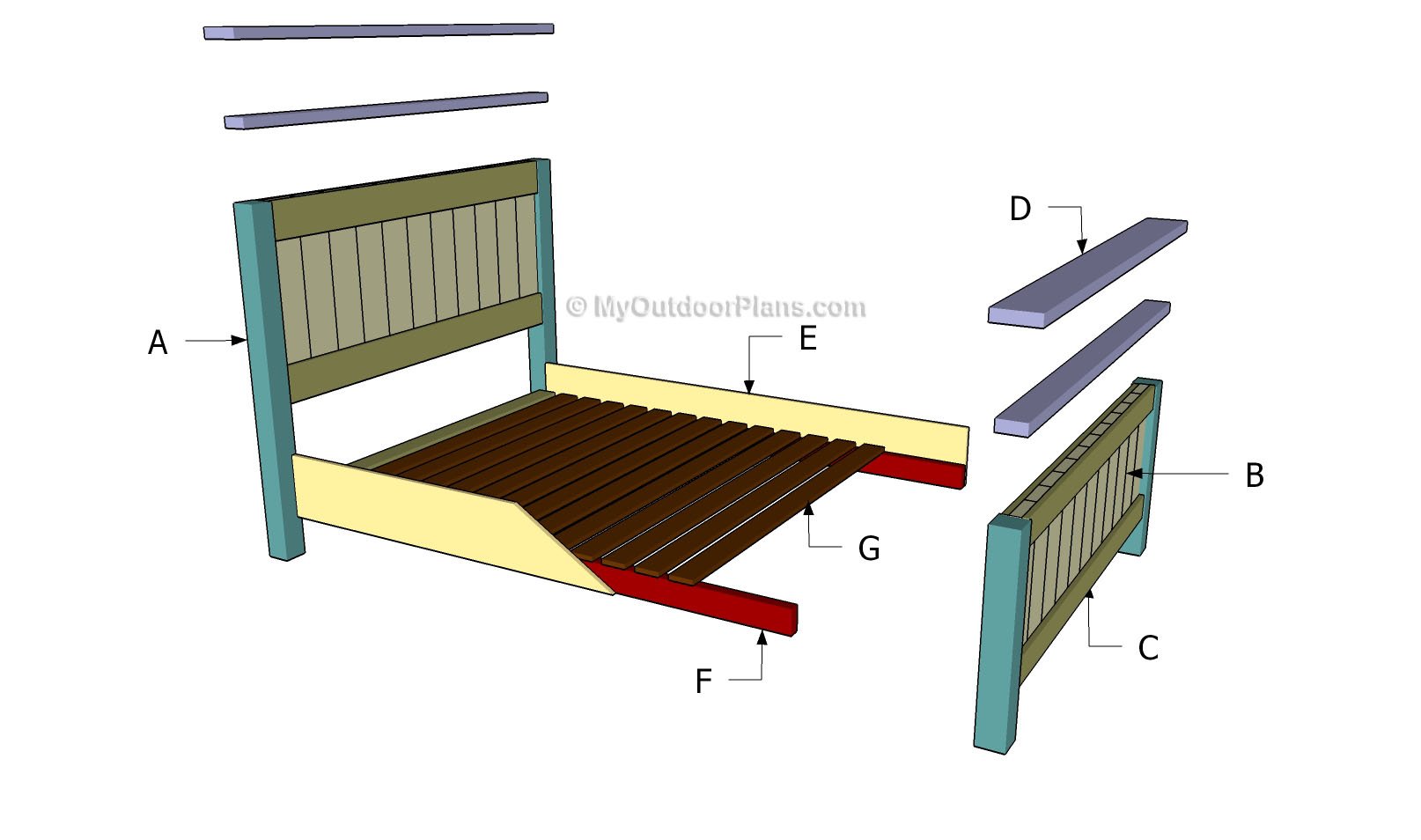 Queen Size Bed Plans
