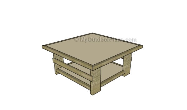 Rustic coffee table plans