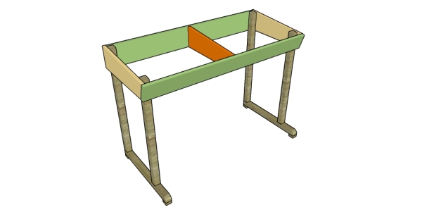 Assembling the frame of the desk