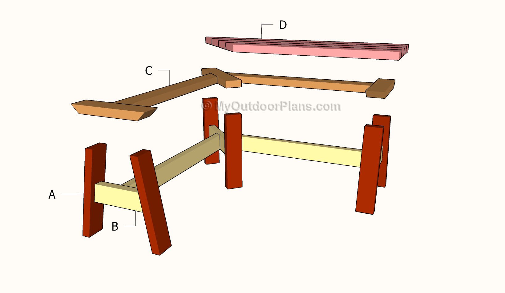 Corner Wooden Bench Plans