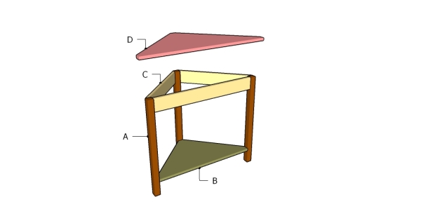 Building a corner table