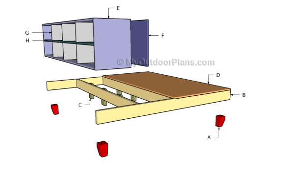 Building a storage platform bed