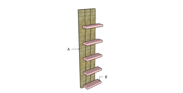 Building wall shelves