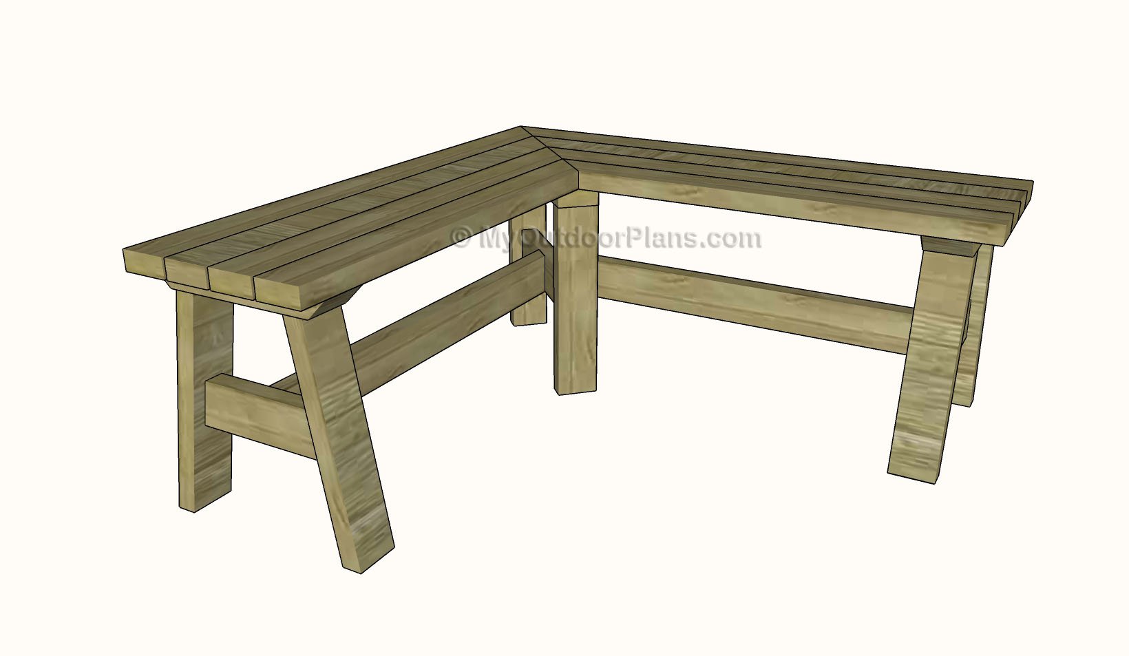 Corner Bench Plans | Free Outdoor Plans - DIY Shed, Wooden Playhouse 