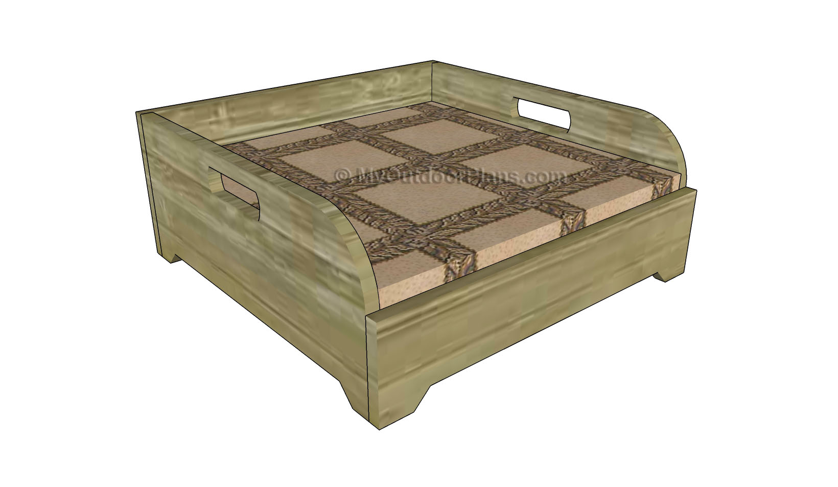 How to Build a Dog Bed | Free Outdoor Plans - DIY Shed, Wooden 