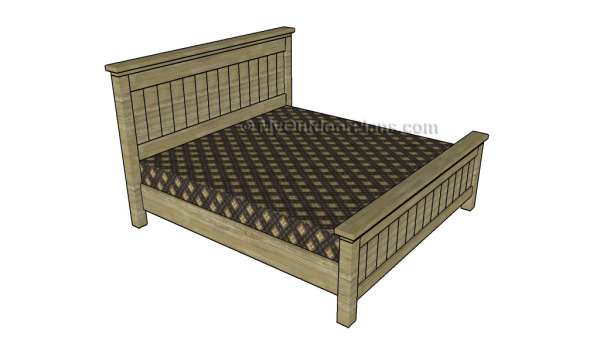 King size bed plans