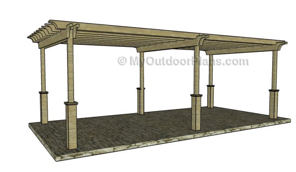 12x24 Free Pergola Plans | MyOutdoorPlans | Free ...