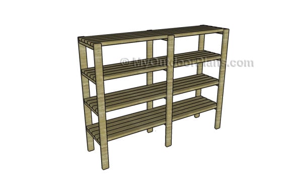 2x4 Shelving Plans